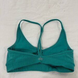 ALO Yoga Teal Strappy Sports Bra